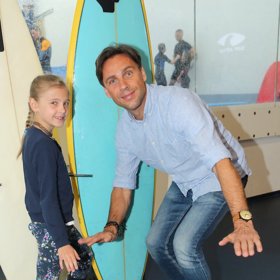 Roman Vojtek s dcerou.