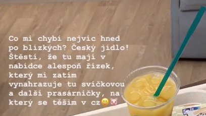 FOTO: Týnuš se hodně stýská, ale řízek ji drží nad vodou.