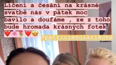 FOTO: Patricie Solaříková byla v dobrých rukou.