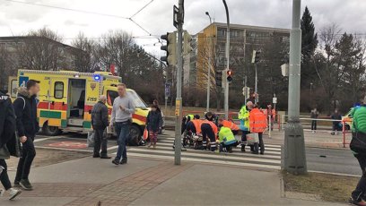 FOTO: Nehoda v Praze.