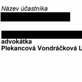 Při návrhu na vklad nemovitosti do katastru ještě Lucie používala i příjmení Plekancová.