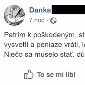 Jen jediná paní věří, že jde jen o nějaký omyl.