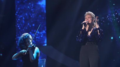 FOTO: Kovalová v druhém kole zazpívala skladbu od Elánu Voda, čo ma drží nad vodou.