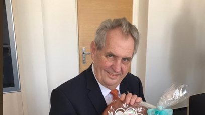 FOTO: A jedno srdce pro prezidenta...