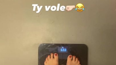 FOTO: Agáta se podělila i o aktuální její aktuální váhu.