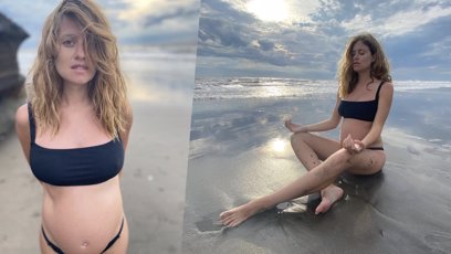 FOTO: Moderátorka Emma Smetana ukázala bříško v 7. měsíci těhotenství.