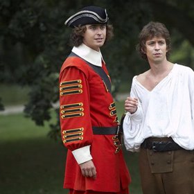 Miroslav Hrabě a Jan Dolanský v pohádce Nejkrásnější hádanka.