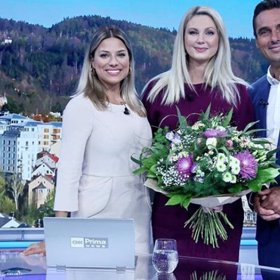 Sandra se svými kolegy z CNN Prima News.