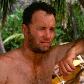 Když vezmete počáteční písmeno jména Chuck a přidáte k příjmení postavy, dostanete "C. Noland" - v angličtině se pak přečte jako "see no land" - země v nedohlednu.