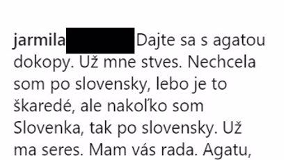 FOTO: Rázná žen má pro Jakuba jasný vzkaz.