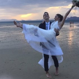 Andrea si svatbu moc užila.