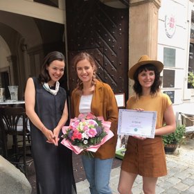 Lilia Khousnoutdinova, Emma Smetana a Petra Fuxová.