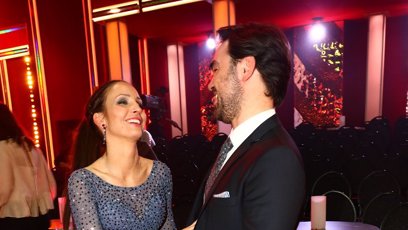 FOTO: Veronika Arichteva byla šťastná, že může za manželem.