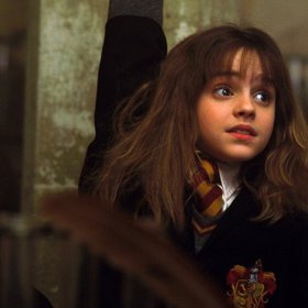 Emma Watson jako chytrá Hermiona Granger.