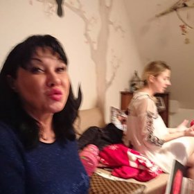 Dáda s dcerou Aničkou, se kterou měla pít den předem.