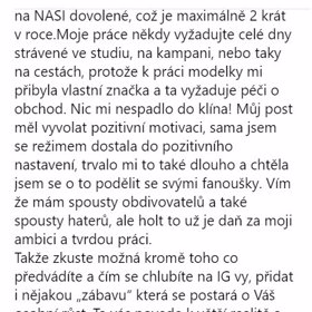 Vzkázala jí vše, co měla na srdci.