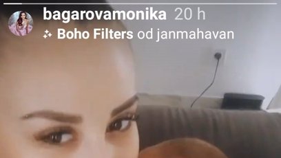 FOTO: Monika uveřejnila i krátké video se svým největším pokladem.