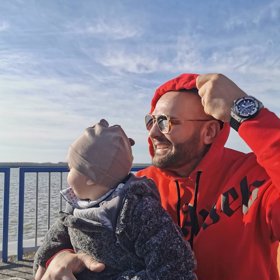 Rytmus se synem Sanelem.