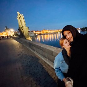 Jitka vedle partnera Lukáše září.