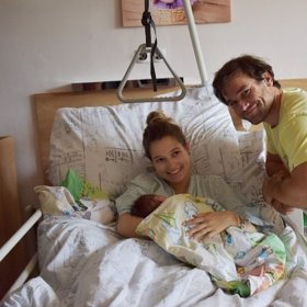 Měli navíc možnost využít úplně nové rodinné pokoje, Lucie porodila v neděli.