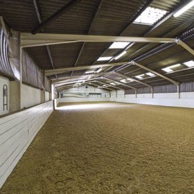 Radovan Vítek má slabost pro koně, jezdecká hala je tak samozřejmostí.