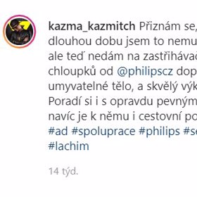 Propagoval holítko chloupků v nose.