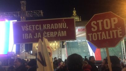 FOTO: Protesty proti Andreji Babišovi.
