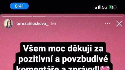 FOTO: Tereza Hlůšková si založila Instagram.