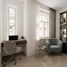 Luxusní byt na Vinohradech.