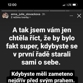 Anna Slováčková se vyjádřila k hejtrům.