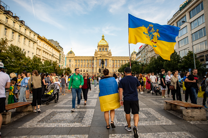 FOTO: Momentka z demonstrace na Václavském náměstí. – stránka 802