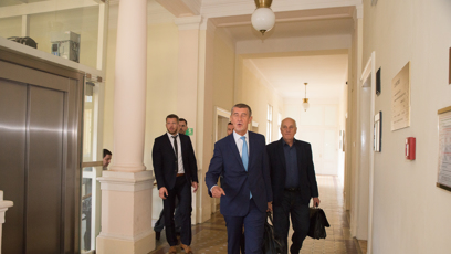 FOTO: Na Babišovi nebyla znát žádná nervozita.