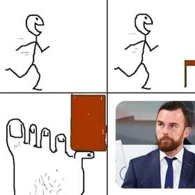 To zabolelo.