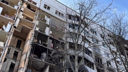 FOTO: Rusové pálily na civilní čtvrti.