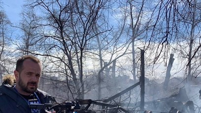 FOTO: Rusové Charkov stále bombardují.