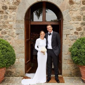 Caroline s manželem, bývalým hráčem NBA Davidem Leem.