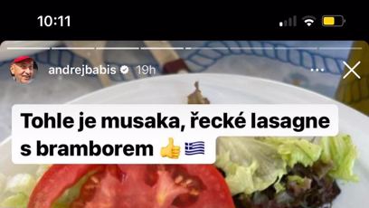 FOTO: Tohle Babiš také zvládnul sníst.