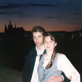 Olga s manželem.