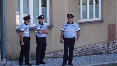 FOTO: Mítink Andreje Babiše v Unhošti. Na místě se setkal se svými příznivci i několika odpůrci.
