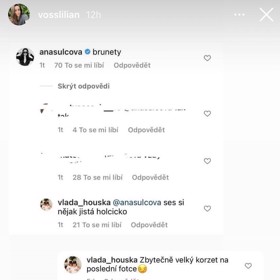 Diskuze pod příspěvkem mladého hokejisty.