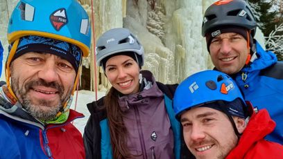 FOTO: Společná fotka s horolezcem Radkem Jarošem.