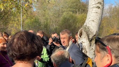 FOTO: Andrej Babiš na setkání s příznivci.