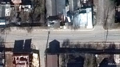 FOTO: 28. února, tedy předtím, než Buču obsadili Rusové, byly ulice čisté.