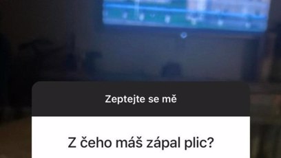 FOTO: Agáta Hanychová má zápal plic.