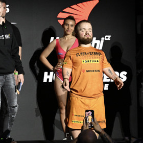 Dominik na zápas tvrdě dřel. 