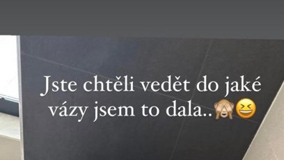 FOTO: Dominika darované růže musela dát do vany.