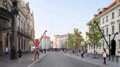 FOTO: Vizualizace ukazuje podobu ulice před Obecním domem.