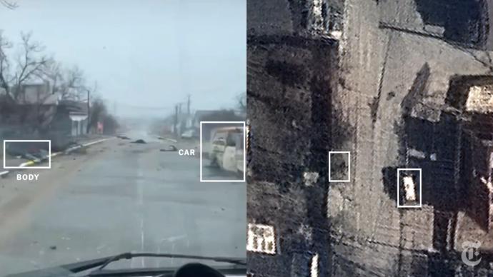 FOTO: Je vidět, že levé záběry z druhého dubna sedí s těmi, které satelit pořídil 19. března. – stránka 1185