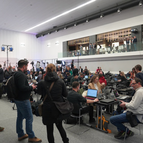 Volební štáb Andreje Babiše. 