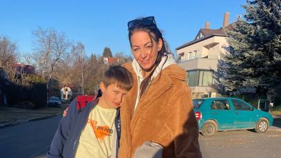 FOTO: Agáta Hanychová s dětmi.